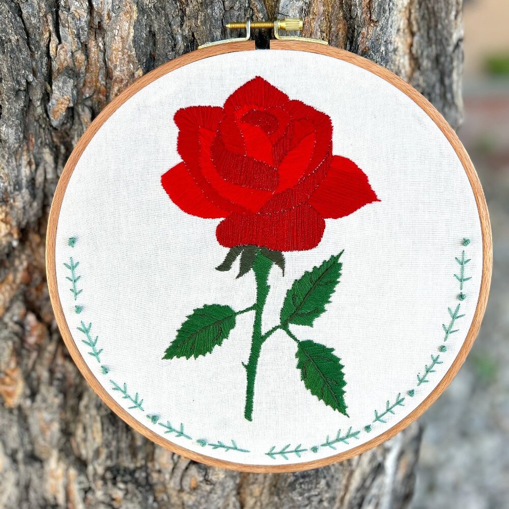 Rose Flower Embroidery